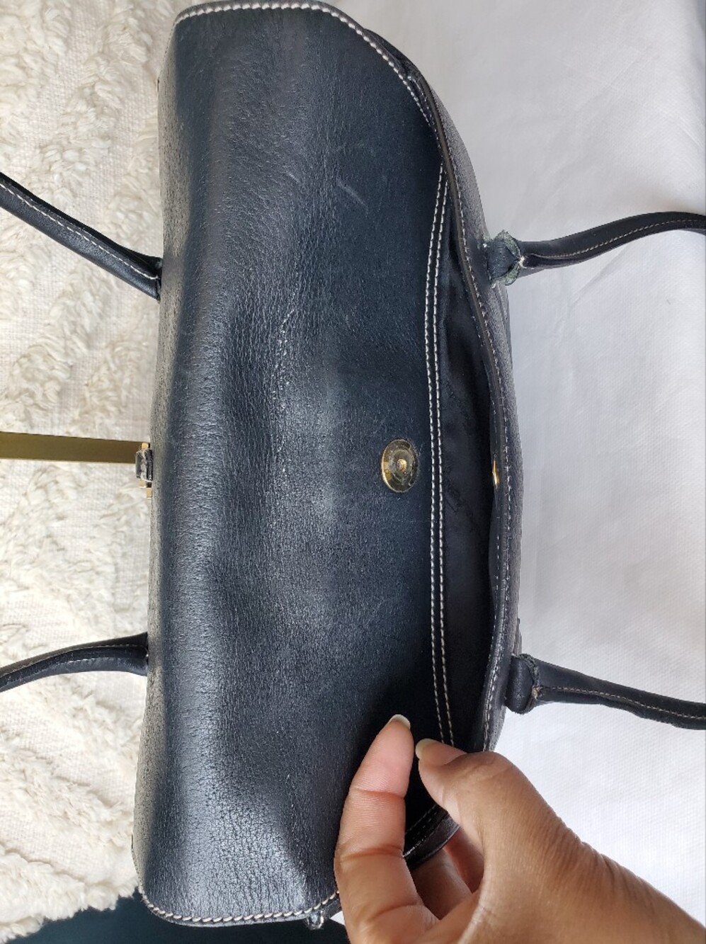 Salvatore Ferragamo Black Leather Bag - Picture 7 of 16